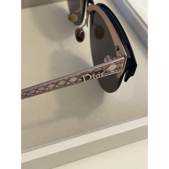 Christian Dior Metal Cat-Eye Sunglasses With Mirror Lenses & Case main image 9
